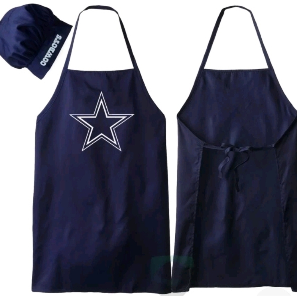 Dallas Cowboys Apron and Chef Hat Set